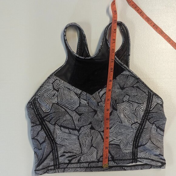 Lululemon Get It Om Bra Mini Dottie Tribe White Black / Black Size 8 - Picture 7 of 11